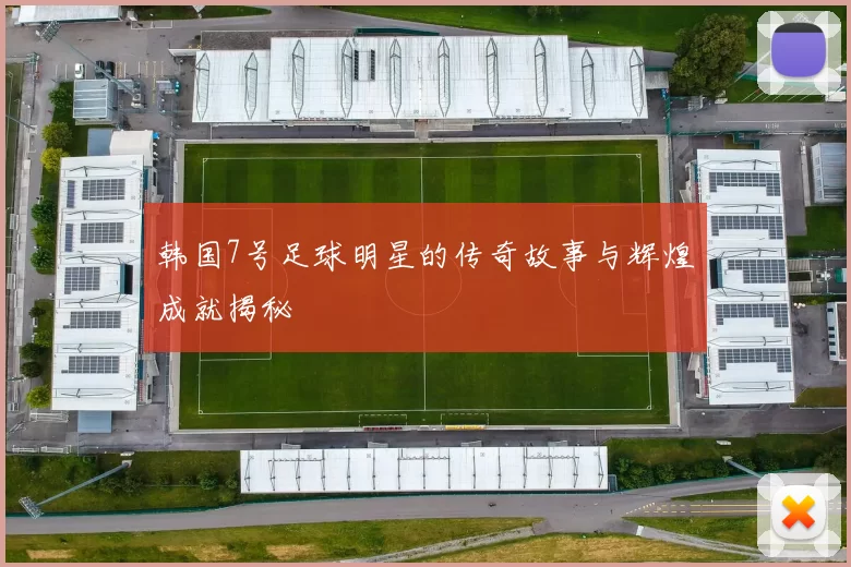 韩国7号足球明星的传奇故事与辉煌成就揭秘