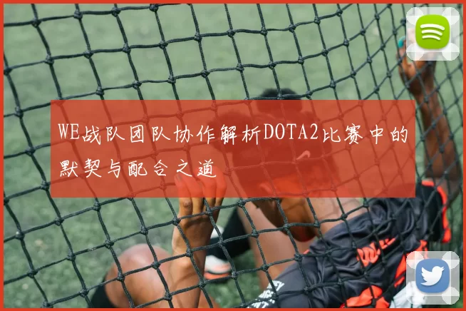 WE战队团队协作解析DOTA2比赛中的默契与配合之道